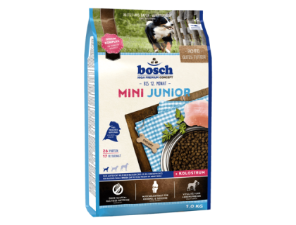 Bosch (Бош) Junior Mini (1 кг) Юниор Мини корм для щенков мелких пород от 2 до 12 месяцев