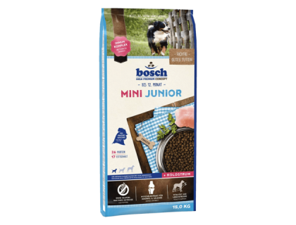 Bosch (Бош) Junior Mini (15 кг) Юниор Мини корм для щенков мелких пород от 2 до 12 месяцев
