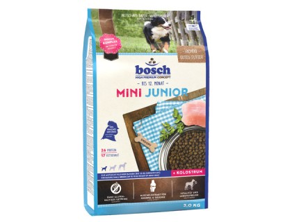 Bosch (Бош) Junior Mini (3 кг) Юниор Мини корм для щенков мелких пород от 2 до 12 месяцев