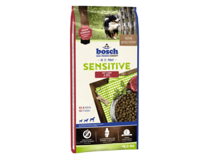 Bosch (Бош) Sensitive Lamb & Rice (15 кг) корм для собак с Ягненком и Рисом (при пищевой аллергии)