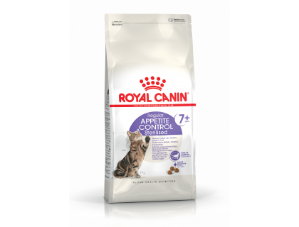 Royal Canin Sterilised Appetite Control 7+ (1,5 кг) корм для стерилизованных кошек выпрашивающих еду старше 7