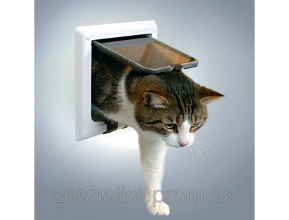 Trixie (Трикси) 4-Way Cat Flap with Tunnel Дверца для кошки 4 позиции с туннелем 21 × 21 см