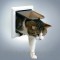Trixie (Трикси) 4-Way Cat Flap with Tunnel Дверца для кошки 4 позиции с туннелем 21 × 21 см