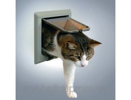 Trixie (Трикси) 4-Way Cat Flap with Tunnel Дверца для кошки 4 позиции с туннелем 21 × 21 см