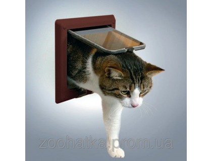 Trixie (Трикси) 4-Way Cat Flap with Tunnel Дверца для кошки 4 позиции с туннелем 21 × 21 см