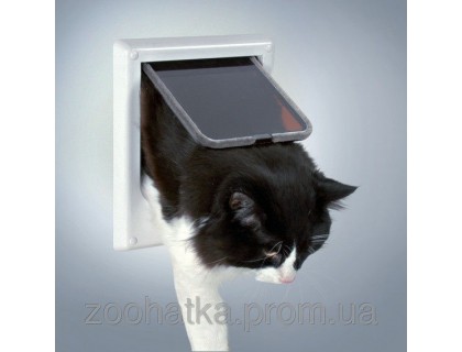 Trixie (Трикси) 4-Way Cat Flap electromagnetic Дверца для кошки электромагнитная 4 позиции 21.1 × 24.4 см
