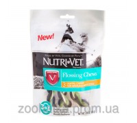 Nutri-Vet (Нутри-Вет) Flossing Chews 3in1 Флосс Лакомство с зубной нитью для собак средних и крупных пород 96г