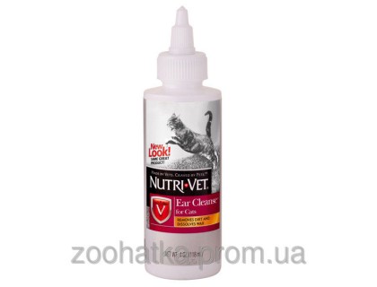 Nutri-Vet Ear Cleanse (Нутри-Вет) Чистые Уши ушные капли для котов