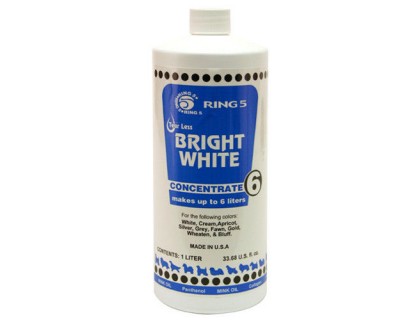 Ring5 Bright White (1 л) Белый Блеск 1:6 шампунь для собак светлого окраса