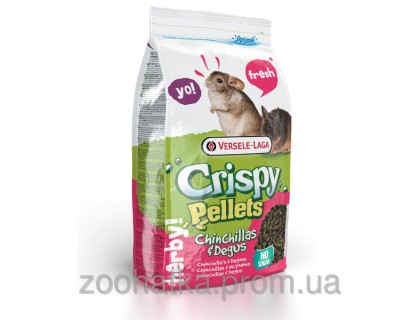 Versele-Laga Crispy Pellets Chinchilla & Degu (1 кг) гранулированна зерновая смесь корм для шиншили
