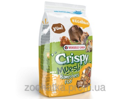 Versele-Laga Crispy Muesli Hamster (0,4 кг) зерновая смесь корм для хомяков, крыс, мышей, песчанок