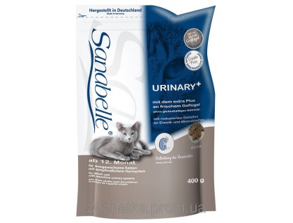 Bosch Sanabelle (Санабель) Urinary (400г) профилактический корм для кошек с чувствительной мочеполовой системо