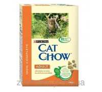 Cat Chow (Кет Чоу) Adult Корм для взрослых кошек с курицей и индейкой 400 г