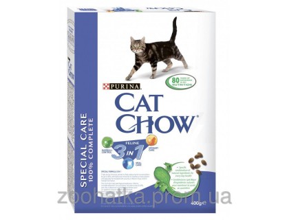 Cat Chow (Кет Чоу) Feline 3in1 Корм для кошек Тройная защита Вашего питомца 400 г