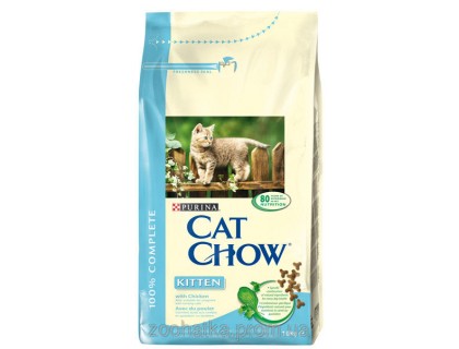 Cat Chow (Кет Чоу) Kitten Корм для котят с курицей 15 кг