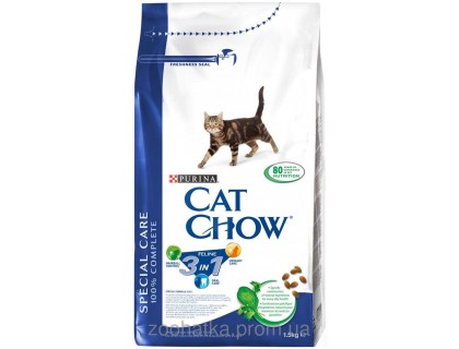 Cat Chow (Кет Чоу) Feline 3in1 Корм для кошек Тройная защита Вашего питомца 1,5 кг