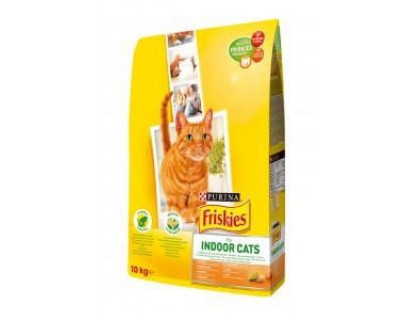 Friskies (Фрискас) Indoor корм для кошек с курицей овощами и садовой травой 10 кг