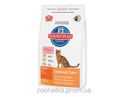 Hills Science Plan Feline Adult Optimal Care™ Курица (5 кг)