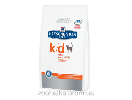 Hills PD Feline k/d (5 кг) заболевания почек, почечная недостаточность, сердечная недостаточность