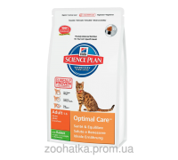 Hills Science Plan Feline Adult Optimal Care™ Кролик (10 кг)