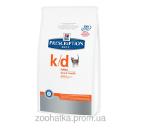 Hills PD Feline k/d (1,5 кг) заболевания почек, почечная недостаточность, сердечная недостаточность