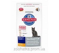 Hills SP Feline Mature Adult 7+ Sterilised Cat Курица (1,5 кг) для стерилизованных кошек старше 7 лет