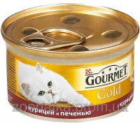 Gourmet Gold (Гурме Голд) Кусочки в подливе с курицей и печенью