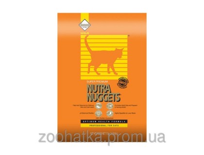 Nutra Nuggets Professional (Нутра Наггетс) для котят и активных кошек (10 кг) оранжевая