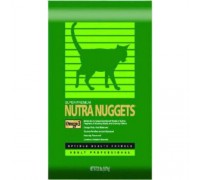 Nutra Nuggets Indoor Hairball Control Formula (10 кг) Корм Нутра Наггетс Хэрболл для кошек (зеленая)