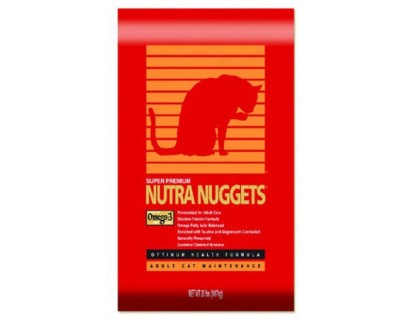 Nutra Nuggets (Нутра Наггетс) Hairball Control Formula (10кг) сухой корм для активных кошек (красная