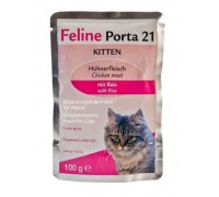 Porta 21 (Порта 21) Feline Finest Kitten консервы для котят Мясо Цыпленка С Рисом (100 г)