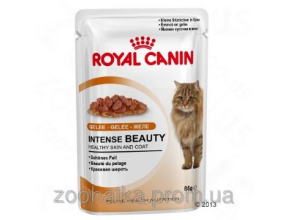 Royal Canin Intense Beauty in Jelly (85 г) корм для кошек старше 1 года для поддержания красоты шерсти в желе