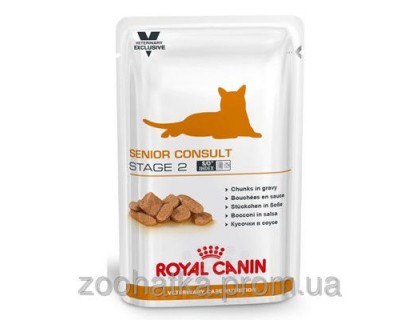 Royal Canin (Роял канин) SENIOR CONSULT STAGE 2 Pouches (100 г) корм для котов и кошек старше 7 лет