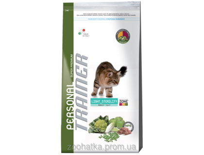 Trainer Personal (Трейнер Пёсонал) Adult Light Sterilit корм для взрослых кошек склонных к ожирению 7,5 кг