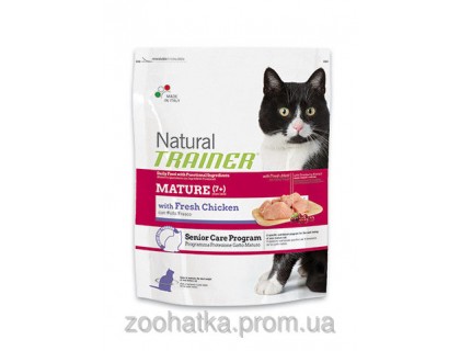 Trainer Natural (Трейнер Нейчирал) Mature With Fresh Chicken корм для зрелых кошек от 7 лет 300 г