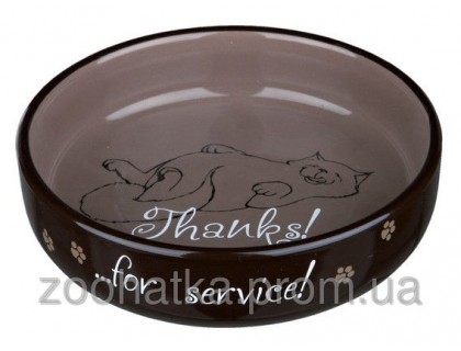 Trixie (Трикси) Ceramic Bowl for short-nosed Breeds Керамическая миска для котов коротконосых пород 300 мл