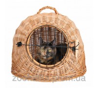 Сумка переноска для кошек и собак Trixie Wicker Cave with Bars 50 см (Трикси Плетеная пещера)