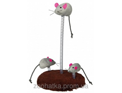 Trixie (Трикси) Mouse Family on Springs Игрушка для кошек Мышиная семья