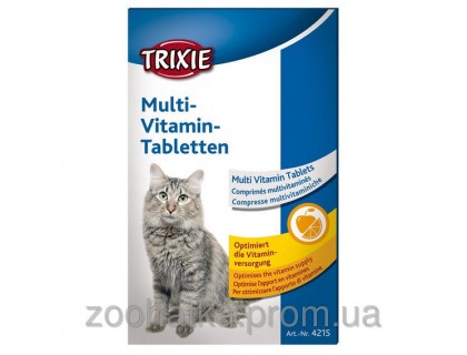 Trixie (Трикси) Multivitamin Tablets Мультивитамины для кошек 50 г