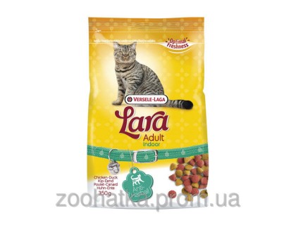Versele-Laga Lara Indoor (350 г) Лара Индур ухой корм с выведением шерсти для домашних котов