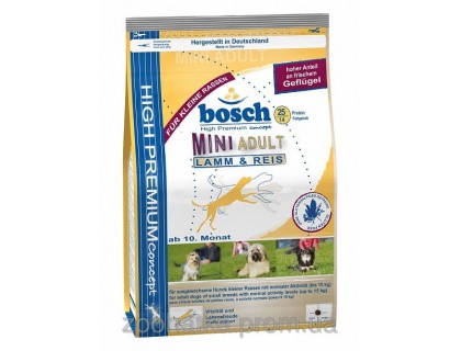 Bosch (Бош) Adult Mini Lamb & Rice (15 кг) корм для собак малых пород с Ягненком и Рисом