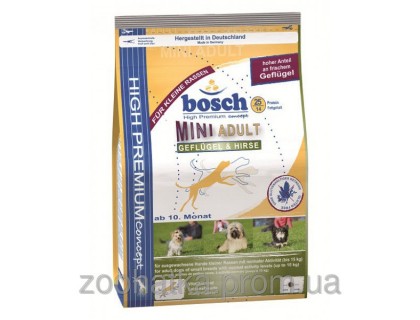 Bosch (Бош) Adult Mini Poultry & Millet (3 кг) корм для собак малых пород с Птицей и Просом