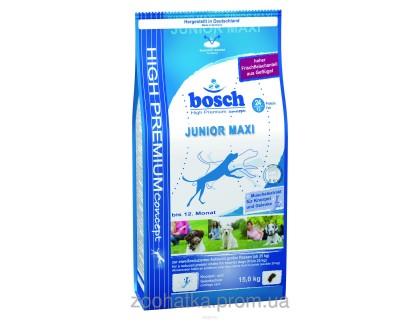 Bosch (Бош) Junior Maxi (15 кг) Юниор Макси корм для щенков крупных пород от 2 до 12 месяцев