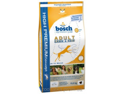 Bosch (Бош) Adult Lamb & Rice (15 кг) корм для собак с Ягненком и Рисом