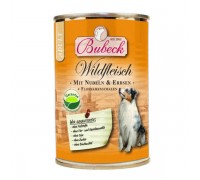 Bubeck (Бубек) Wildfleisch консервы для собак вермишель, дичь, горох, отруби (400 г)