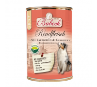 Bubeck (Бубек) Rindfleisch консервы для собак говядина, картофель, морковь-каротель, отруби (400 г)