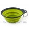 Dexas (Дэксас) Travel Cup with Bottle Holder & Carabiner Миска складная для путешествий для собак 240 мл