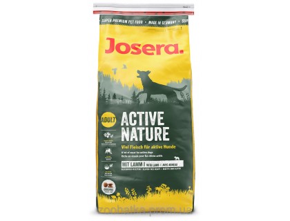 Josera Active Nature Fleisch & Reis (15 кг) Актив Нейчер корм для активных собак с мясом птицы и ягненка