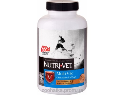 Nutri-Vet Multi-Vite (Нурти-Вет) Мульти-Вит комплекс витаминов и минералов для собак 120 т