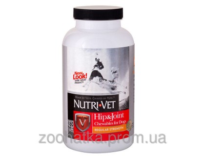 Nutri-Vet Hip & Joint 1 (Нурти-Вет) Связки и суставы 1 уровень глюкозамин для собак 180 т
